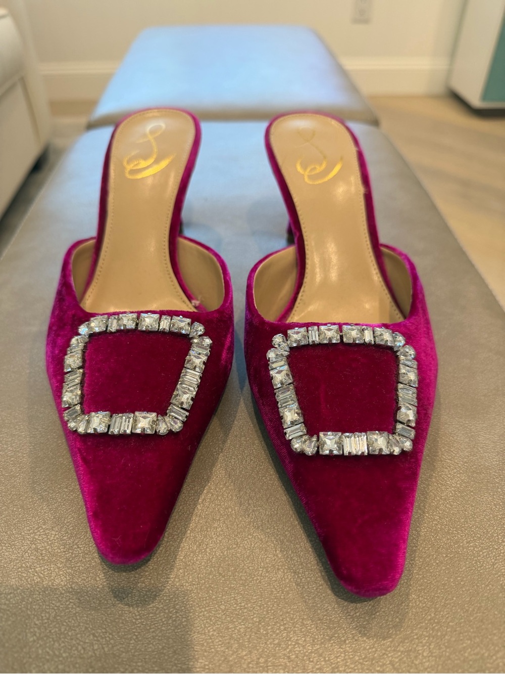 Sam Edelman Brit Jewel Velvet Mule - Picture 4 of 6